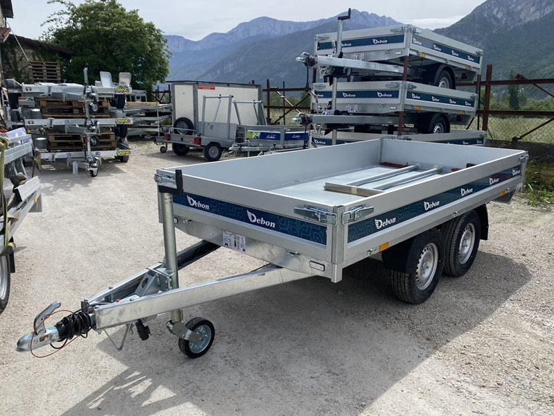 0e80f028ecad85e38f73908171ff9413 Remolque volquete hidráulico Debon PW 1.2 Lux - 306x155cm - Imagen 1
