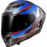 LS2 FF807 Dragon Carbon azul/rojo - Imagen 2