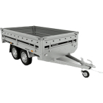 Remolque plataforma abatible Martz - 254x153cm - 750kg - 2 ejes