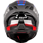 LS2 FF807 Dragon Carbon azul/rojo - Imagen 4