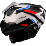 Casco abatible LS2 FF910 Advant II Carbon blanco/azul/rojo - Imagen 10