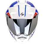 Casco abatible Scorpion ADX-2 blanco/azul/rojo - Imagen 3