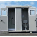 Contenedor sanitario modular SS1 – 2 WC y 2 lavamanos