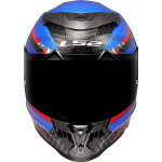 LS2 FF807 Dragon Carbon azul/rojo - Imagen 6