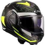 Casco abatible LS2 FF910 Advant II Carbon negro-amarillo - Imagen 7