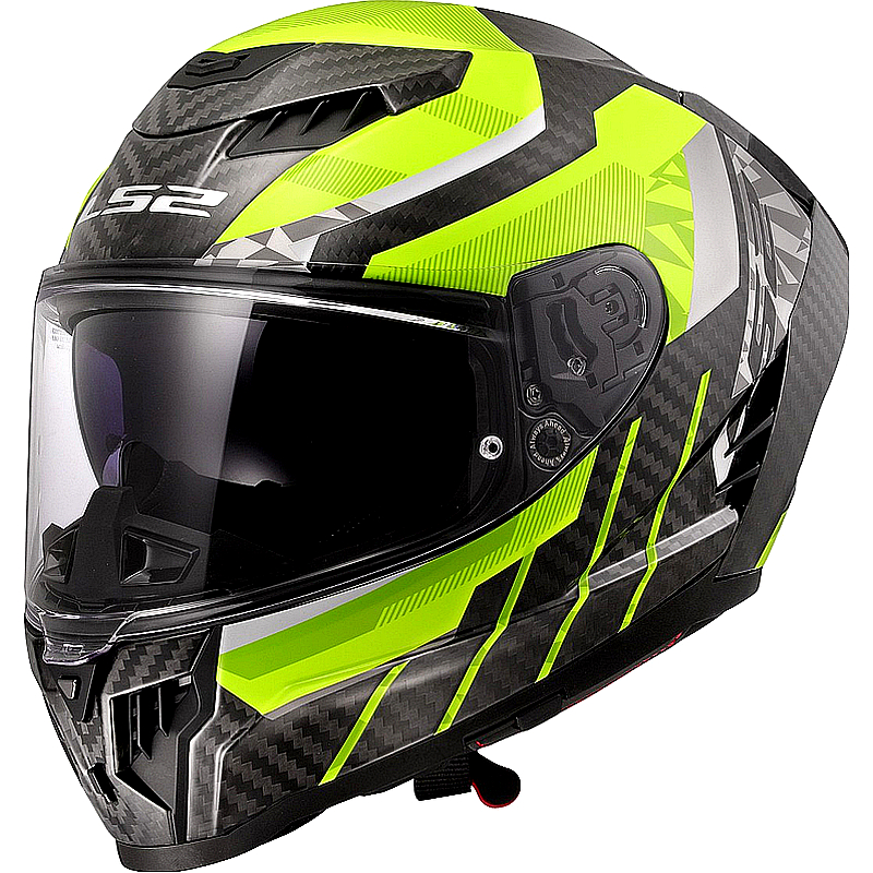 a0780d9de4c5e843ec3589d03d636b56 LS2 FF807 Dragon Trax Hi Vis Carbon - Imagen 1