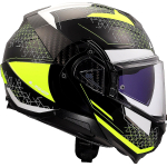 Casco abatible LS2 FF910 Advant II Carbon negro-amarillo - Imagen 6