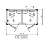 Contenedor sanitario modular SS1 – 2 WC y 2 lavamanos - Imagen 10
