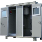 Contenedor sanitario modular SS1 – 2 WC y 2 lavamanos - Imagen 7