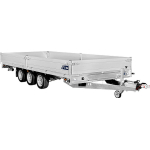 Remolque plataforma abatible Saris - 506x224cm - 3500kg - 3 ejes