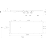 Remolque grúa porta-vehículos Uniplat 600/3 S - 3500kg - Imagen 2