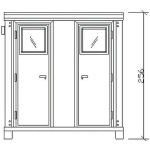 Contenedor sanitario modular SS1 – 2 WC y 2 lavamanos - Imagen 9
