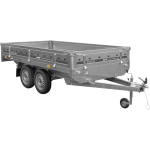 Remolque de 2 ejes Solid 300/2 - 750kg
