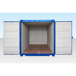 Contenedor autoservicio 20 pies azul RAL 5010 - Imagen 3