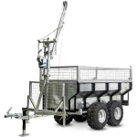 Remolque basculante con grúa - 1000kg - caja galvanizada - Imagen 5